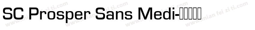SC Prosper Sans Medi字体转换